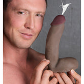 Loadz Squirting Dildo - 8 Inch w- Reservoir in Balls